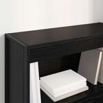 vidaXL Bibliothèque Chêne noir 80 x 30 x 155 cm Bois d'ingénierie