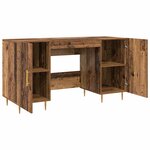 vidaXL Bureau Bois ancien 140 x 50 x 75 cm Bois d'ingénierie