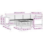 vidaXL Ensemble de canapés d'extérieur 5 pc Naturel