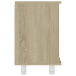 vidaXL Armoire de salle de bain Chêne sonoma Bois d'ingénierie