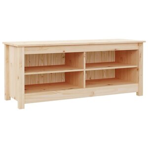 vidaXL Banc à chaussures 110x38x45 5 cm Bois de pin massif