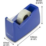 Dévidoir de ruban 300 anti-dérapant bleu rapesco