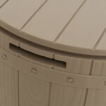 vidaXL Boîte de rangement de jardin 3 en 1 marron clair polypropylène