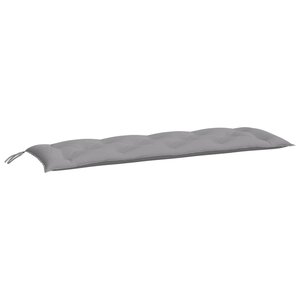 vidaXL Coussin de banc de jardin gris 150x50x7 cm tissu oxford