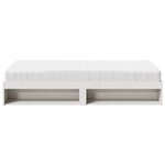 vidaXL Lit de jour avec matelas blanc 90x200 cm bois de pin massif