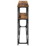 vidaXL TableConsole Bois ancien 145x22.5x75cm Bois d'ingénierie