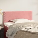 vidaXL Tête de lit Rose 90x5x78/88 cm Velours