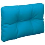 vidaXL Coussins de palette lot de 2 bleu tissu
