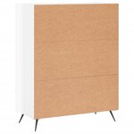 vidaXL Buffet Blanc brillant 69 5x34x90 cm Bois d'ingénierie
