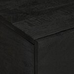 vidaXL Table basse Noir 80x50x40 cm Bois d'ingénierie