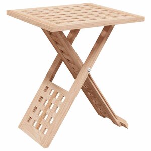 vidaXL Table basse Marron 33 x 33 x 40.5 cm Bois massif de noyer