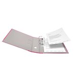 Classeur À Levier Pp A4 Dos De 80mm Vegan Noir - Rose - X 20 - Falken