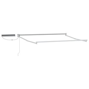 vidaXL Cadre de store rétractable électrique Blanc 2 5 x 2 m Aluminium
