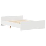 vidaXL Cadre de lit sans matelas blanc 120x200 cm