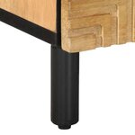 vidaXL Table de chevet marron 40x33x46 cm bois de manguier solide
