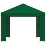 vidaXL Pavillon 3 x 3 m Vert Polyester et Acier 190 gsm