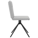 vidaXL Chaises à manger lot de 2 gris nuage tissu