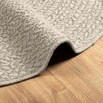 vidaXL Tapis ZIZUR crème Ø 160cm aspect de jute intérieur et extérieur
