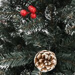 vidaXL Sapin de Noël artificiel avec support Vert 180 cm PVC