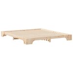 vidaXL Cadre de lit Marron 200 x 210 cm Pin massif