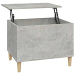 vidaXL Table basse Gris béton 60x44 5x45 cm Bois d'ingénierie