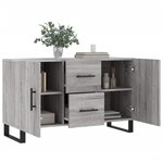 vidaXL Buffet sonoma gris 100x36x60 cm bois d'ingénierie