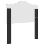 vidaXL Tête de lit Chêne noir 80 cm Bois d'ingénierie