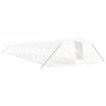 vidaXL Serre avec cadre en acier blanc 110 m² 22x5x2 3 m