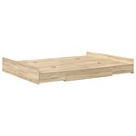 vidaXL Cadre de lit avec rangement Chêne sonoma 150 x 200 cm