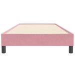 vidaXL Sommier à lattes de lit sans matelas rose 80x220 cm velours