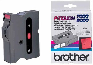 Cassette ruban tx noir/blanc 18mmx15m tx241 brother