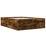 vidaXL Cadre de lit sans matelas chêne fumé 120x200 cm