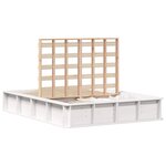 vidaXL Cadre de lit Blanc 120 x 190 cm Bois de pin massif