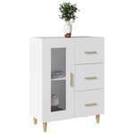 vidaXL Buffet blanc 69 5x34x90 cm bois d'ingénierie
