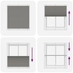 vidaXL Store plissé anthracite 120x100 cm largeur du tissu 119 4 cm