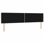 vidaXL Tête de lit LED avec des boutons en cristal capitonnés gris clair de 100 cm en velours.