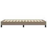vidaXL Cadre de lit sans matelas taupe 80x200 cm tissu