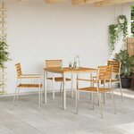 vidaXL Ensemble de salle à manger pour jardin 5 Pièces