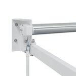 vidaXL Cadre de store rétractable manuel Blanc 4 x 2 m Aluminium