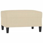 vidaXL Repose-pied Crème 70x55x41 cm Tissu