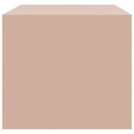 vidaXL Table basse rose 67x50x44 cm acier