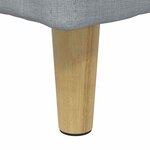 vidaXL Ottoman avec rangement Gris clair 40 x 40 x 45 cm tissu