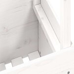 vidaXL Table de jardin blanc 100x50x75 cm bois massif de pin