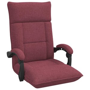 vidaXL Fauteuil de sol ajustable Bordeaux Tissu