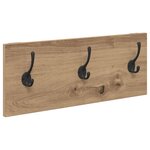 vidaXL Ensemble de meubles d'entrée 4 Pièces Chêne noir 90 x 31 x 46.5 cm