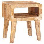 vidaXL Tables d'appoint Marron 40 x 32 x 46 cm Bois de mangue massif
