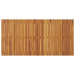 vidaXL Table à manger - Noir  110x55x62 cm  en bois d'acacia massif