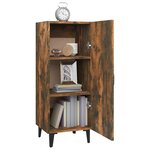 vidaXL Buffet Chêne fumé 34 5x34x90 cm Bois d'ingénierie
