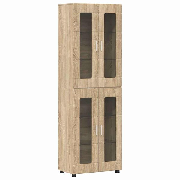 vidaXL Haut Armoire avec étagère FLORIN Chêne Sonoma 60 x 35 x 182 cm