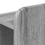 vidaXL Cadre de lit avec rangement Sonoma gris 75 x 190 cm
